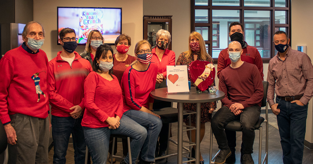 Vision Financial Group team wears red